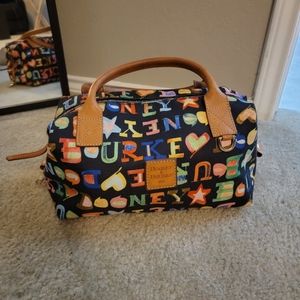 Dooney & Bourke multicolor doodle duffle